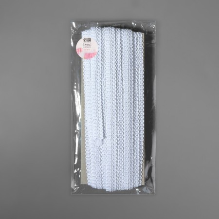 Decorative braid "Chanel", 12 mm, 10 ± 1 m, white color-2