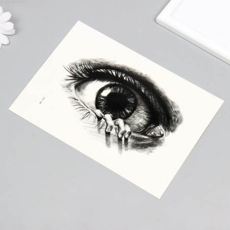 Black "Eye with Hand" 26.2x14.5 cm-1