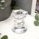 Glass of glass for 1 candle "Juno", transparent 6x5x4.5 cm