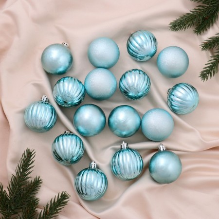 Set of balls plastic D-5 cm, 16 pcs "Nicole strips"