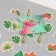 Stickers for creativity "Exotic leaves" embossing gold set 48 pcs 9x7x0.8 cm