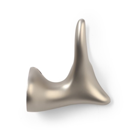 Furniture hook Cappio Bambi, two -rod, zinc, color matte satin nickel-4