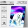 New Year's picture on numbers on canvas with the subframe "New Year! White Bear ", 20 x 30 cm