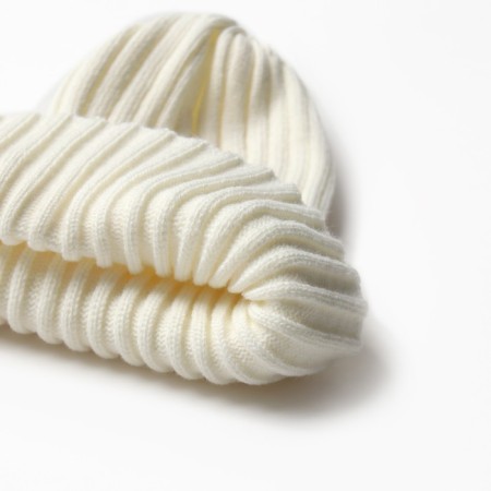 Hat for girls, milk color, size 52-56-1