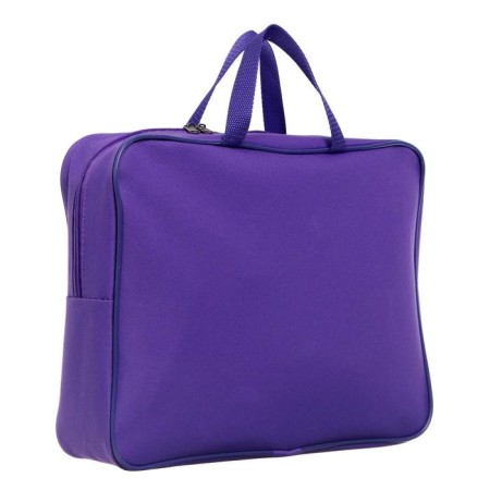 Folder with A4 handles, 360 x 270 x 80 mm, textile, inner pocket, purple 1Sh48-1