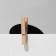 Cretaceous price tag on the clothespin "Oval", 4 pcs. in a set, 1.5 × 6 × 6 cm, black color