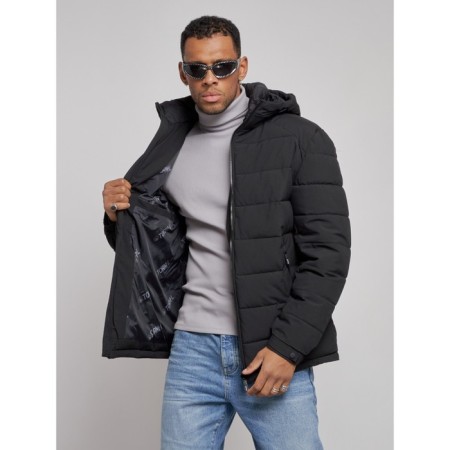 Sports male winter, size 50, black color-7