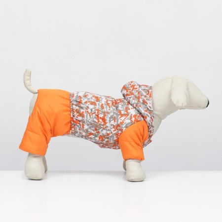 Orange overall overalls, fleece, XL (DS 32-34, Osh 32, OG 40-44 cm)-1