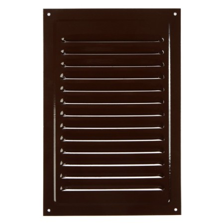 Ventilation grate Zein Lux, 200 x 300 mm, without a grid, metal, brown-5