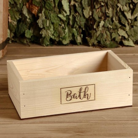 Wooden box "Bath", 24.5 × 14 × 8 cm-1