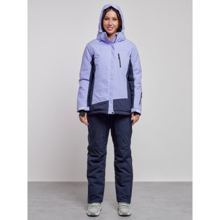 Ski costume female winter, size 56, purple color-4