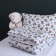 Kid kit: blanket 160x220 cm, sheet 90x190 cm, pillowcase 50x70 cm