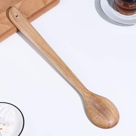 Spoon-grap, walnut with a straight handle 37x8.5 cm-1