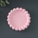 Steel stand - the candlestick "beads" 12x2cm, pink