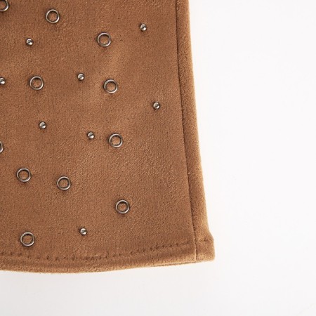 Gloves are female, dimensionless, without insulation, beige color-1