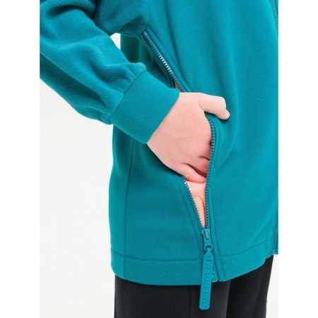 Sweatshirt for girls, height 140 cm, emerald color-4