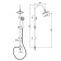 Shower stroke Accoona a8399, tropical shower, chrome