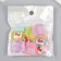 Decor for creativity plastic "Strawberry jam in the bank" Set 8 pcs MIX 2x2.1x0.7 cm