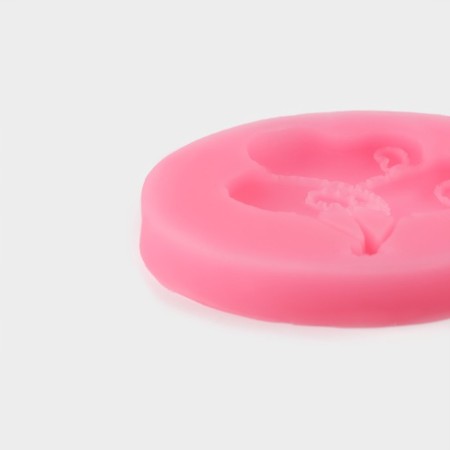 Mold "Balls", silicone, d = 6.5 cm, pink color-2