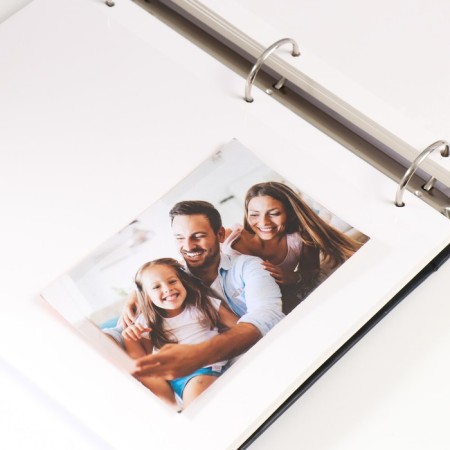Photo album on 50 magnetic sheets 23x28 cm, on the rings "Portfolio Noir"-3