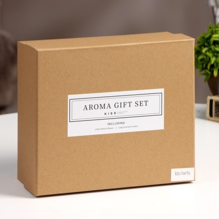 Gift set: diffuser 120 ml, aromatic candle, 120 g, flower garden-9