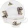 A cup with a saucer for the Bernadotte broth, decor "Hunting plots"