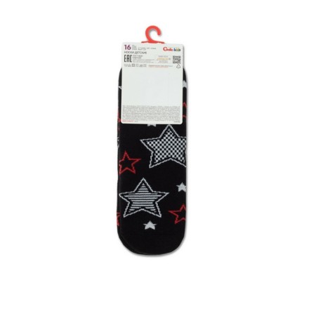 Children's socks with drawings Conte Kids Sof-Tiki, size 18, black color, red color-4