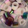 Adhesive tape plastic in the bank "Perth. Bely and violet" NR 40 pcs 1.2 cm, dl.0.9 m 7x7x9 cm