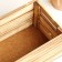 Kashpo - wooden box 30x20x14.5 cm burned