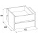 A set of boxes for home-wardrobes Home, 452 × 483 × 304 mm, white color