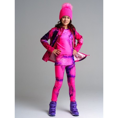 Thermal complex for girls: trousers, sweatshirt, height 146 cm-2