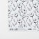 Glossy packaging paper "Black and white cotton", 70 x 100 cm