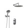 The shower system wasserkraft a16030 Thermo, built -in, thermostat, tropical shower, chrome