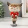 Souvenir Polystone Lac "cat with a big heart" 8.5x6.2x13 cm