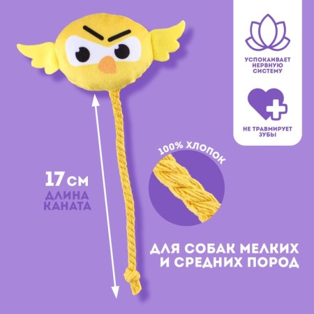 Dog toy "Bird", with a rope-1