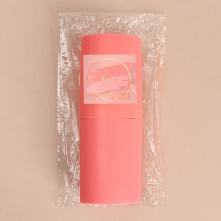 A set of makeup brushes, 12 objects, case, pink color-8