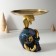 Souvenir Polystone stand "Cobra on a skull with a flower" 11x8.5x15 cm