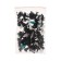 Clips and pistons fasteners, set 100 pcs