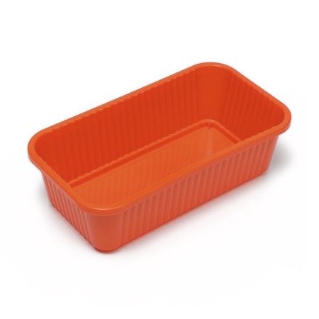 Box for growing green onions, 29 × 16 × 8.5 cm, 2.5 l, 10 holes, orange, Greengo-8
