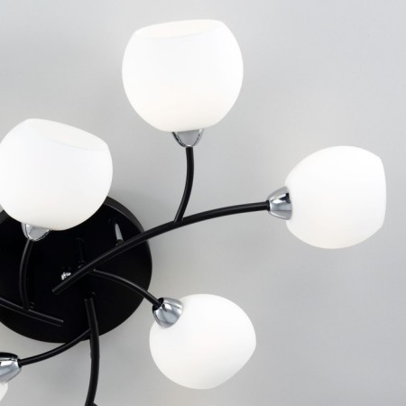 Ceiling chandelier Citilux "Florida" CL148195, 92x92x14.5 cm, 9x60W, E14, Black Color Black-13