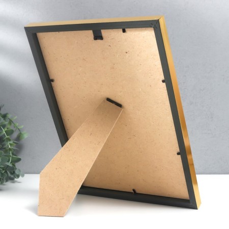 Photo frame Plastic "Mira" 21x29.7 cm, (A4) gold (plastic screen)-6