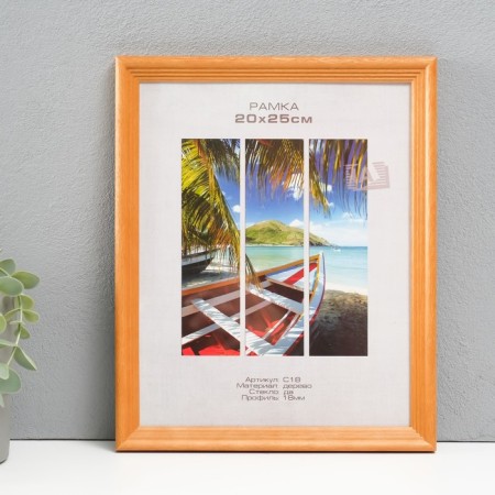 Photo frame tree "Image Art" C18 20x25 cm, (plastic screen), col. nut