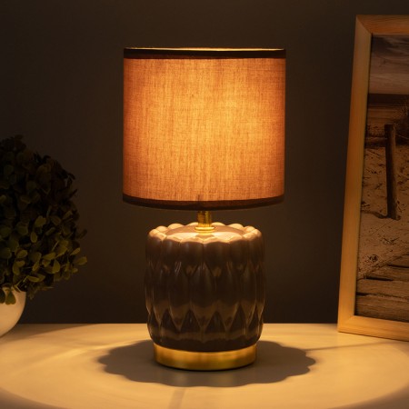 Benitum desk lamp 1x40W E14 Brown 15x15x30cm-1