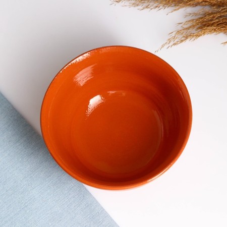 Vyatsky salad bowl 0.8l, terracotta-1