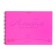 Album for drawing A4, 40 sheets, block 120 g/m², on spirals, Erich Krause Neon Pink, Plastic Cover, 100% White, solid substrate