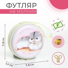 Case for coins/headphones with lightning, white color