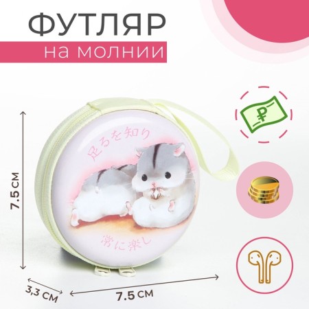 Case for coins/headphones with lightning, white color