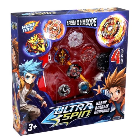 Set of Wolves Ultra Spin, 2 launches, 4 tops, 1 arena-12