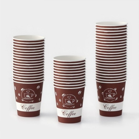 A ceremonial -paper cup “coffee”, 250 ml, 50 pcs/un-2