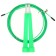 Accommodation for fitness onlitop: ribbon expander, speed ripe, green color